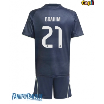 Real Madrid Brahim Diaz #21 Echipament de Fotbal Replică 2025-26 Copii Deplasare (+ Șorturi)